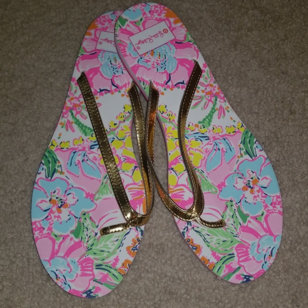 Lilly Pulitzer for Target Flip Flops NWOT